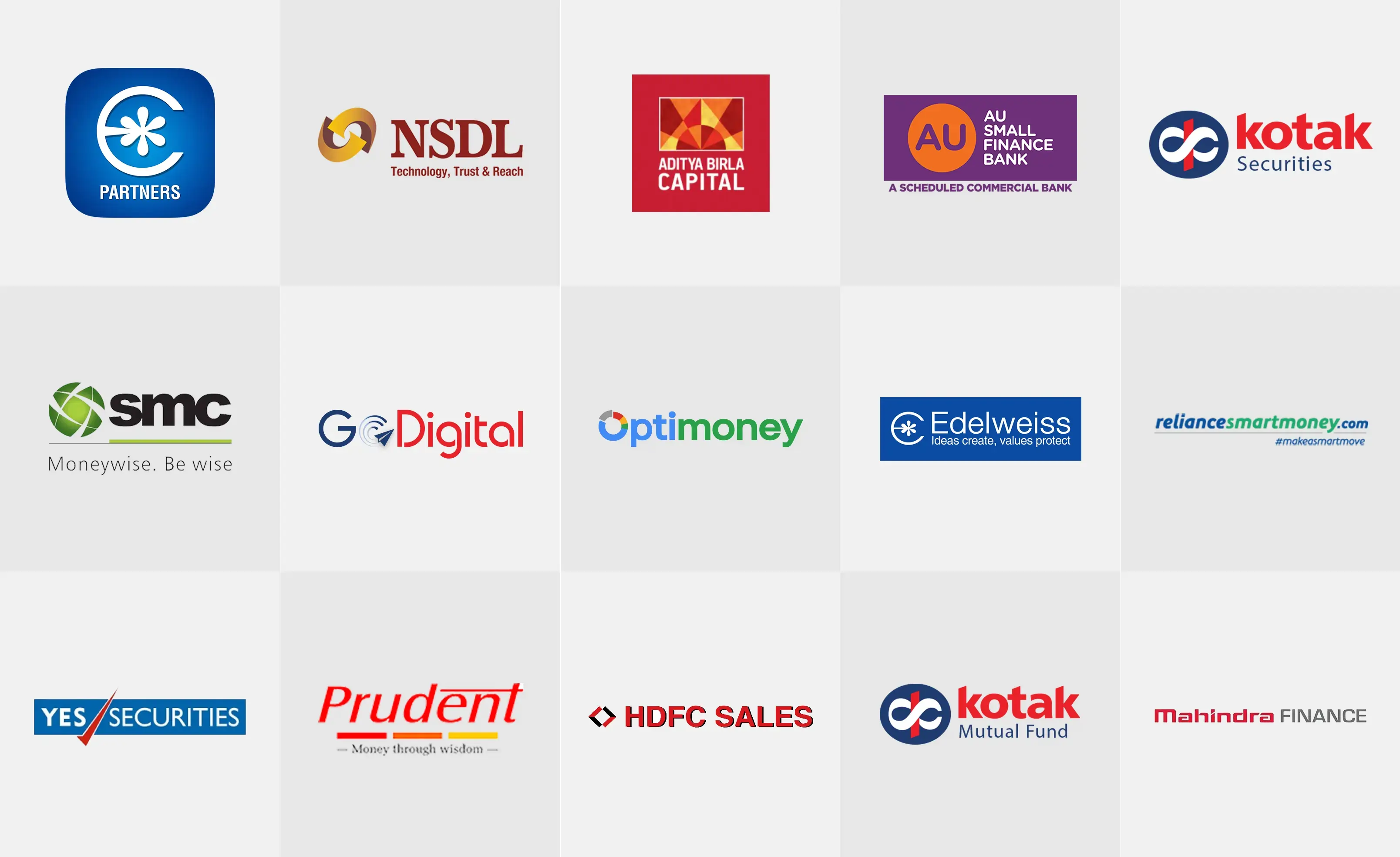 Optimum Fintech client logos and partner brands
